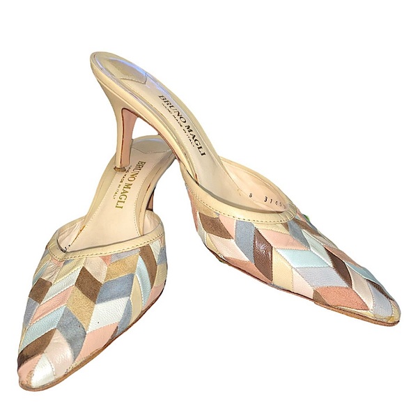 Bruno Magli patchwork mules - Picture 1 of 5